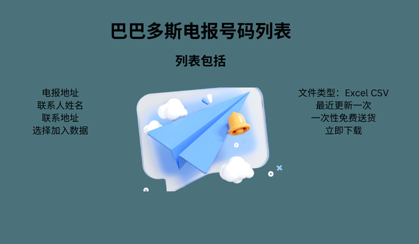 巴巴多斯电报号码列表