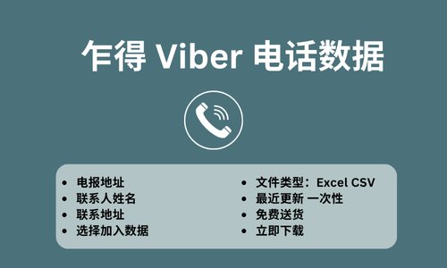 乍得 Viber 电话数据