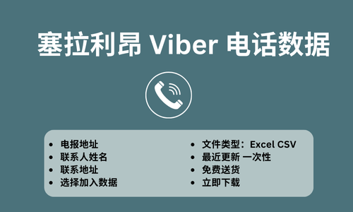 塞拉利昂 Viber 电话数据