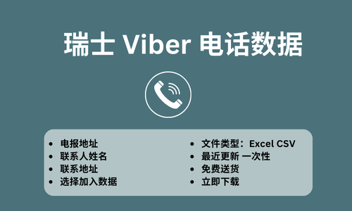 瑞士 Viber 电话数据